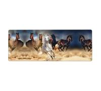 Running Horse In Desert Storm Mouse Pad 12x31.5in Extended Gaming Desk Mat