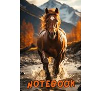 Running Horse Notebook: Autumn Journal, 120 Lined PAges, 6"x9"