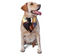 Running Horses Dog Bandana Pet Scarf Accessories for Small Medium Dogs Cats Photo Prop, Triangle Pet Bandanas Adjustable Puppy Bib Washable Dog Kerchief Puppy Neckerchief
