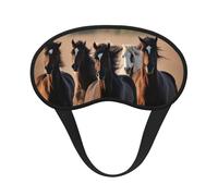 Running Horses Sleep Mask 100% Light Blocking Eye Mask for Sleeping, Sleep Mask for Unisex for Travel/Nap