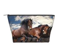 Running Horses, Toiletry Pouch Makeup Bag Cosmetic Bag Portable Travel Toiletry Bag