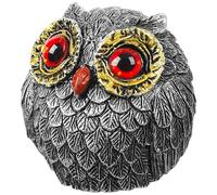 RUNNING HOT Handcrafted Cute Resin Owl Figurine Poker Guard, Weights for Poker, 3D Poker Guard Collection, Poker Gifts for Men, Poker Card Protector, Poker Accessories, (Red)