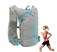Running Hydration Vest,1.5L Hydration Bladder Trail Running Vest - Breathable Pads, Adjustable Shoulder Strap, Ultralight Water Backpack for Marathon, Cycling, Climbing