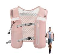 Running Hydration Vest - 4 Litre Running Hydration System Reflective Water Bubble Bag Adjustable Chest Straps Mobile Phone Holder for Women's Sports Hiking Trail Racing Camping Cycling