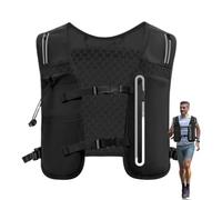 Running Hydration Vest 4L Lightweight Running Belt for Outdoor Activities | Adjustable chest strap, reflective hydration bladder backpack for men, hiking, cycling