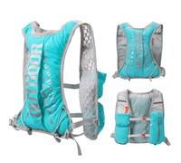 Running Hydration Vest Backpack Lightweight Running Vest Women mens Compatible with 1.5L Water Bladder Reflective Hydration Backpack for Cycling Marathon Hiking (Green, One Size)