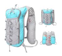 Running Hydration Vest Backpack Lightweight Running Vest Women mens Compatible with 1.5L Water Bladder Reflective Hydration Backpack for Marathon Cycling Hiking (Green, One Size)