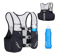 Running Hydration Vest, Lightweight Water Backpack for Running, Water Pack Backpack with 500ML TPU Hydro Flask, Water Vest for Running Women, Men
