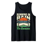 Running in Rain No Excuses Marathon Tank Top