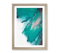 Running In The Elements Abstract Framed Print | A3 Oak Framed Wall Art | Ready to Hang | Abstract Fantasy Picture | Living Room Bedroom Lounge Office