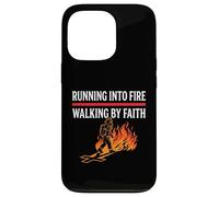 Running Into Fire Walking by Faith Christian Fireman Case for iPhone 13 Pro