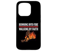Running Into Fire Walking by Faith Christian Fireman Case for iPhone 15 Pro