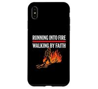 Running Into Fire Walking by Faith Christian Fireman Case for iPhone XS Max
