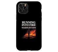 Running Into Fire Walking by Faith Firefighter Case for iPhone 11 Pro