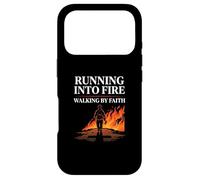 Running Into Fire Walking by Faith Firefighter Case for iPhone 17 Pro