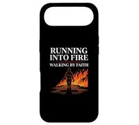 Running Into Fire Walking by Faith Firefighter Case for iPhone Air