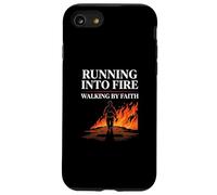 Running Into Fire Walking by Faith Firefighter Case for iPhone SE (2020) / 7/8
