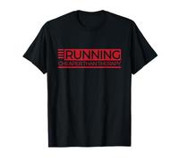 Running Is Cheaper Than Therapy T-Shirt Funny Running Tee T-Shirt