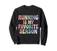 Running Is My Favorite Season Runner Retro Fitness Sweatshirt