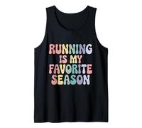 Running is My Favorite Season Runner Retro Fitness Tank Top