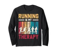 Running is My Therapy Long Sleeve T-Shirt
