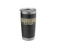 Running is My Therapy Stainless Steel Insulated Tumbler