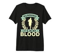 Running It´s in My Blood Marathon Runner Premium T-Shirt