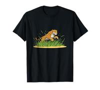 Running Jaguar Big Cat Jungle Hunter Wildlife T-Shirt