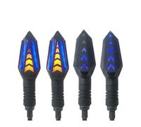Running Lights Motorcycle Double Side Water Flowing 12V Day Night Turn Signals Front Rear Universal Flashing Signal Lights Indicators