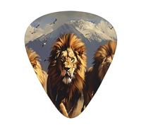 Running Lion 12 Pack Guitar Picks Plectrums,4 pieces in each of 3 sizes, Suitable for a wide range of stringed instruments