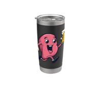 Running Liver with Beer Look Stainless Steel Insulated Tumbler