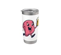 Running Liver with Beer Look Stainless Steel Insulated Tumbler