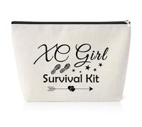 Running Lover Gift Makeup Bag Inspirational Encouragement for XC Runner Cross Country Running Cosmetic Pouch for Women Running Lover Colleague Birthday Christmas Presents for Runner Toiletry Bag