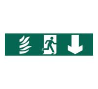 Running Man Arrow Down