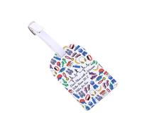 Running Marathon Luggage Tags for Suitcases 26.2 Miles Travel Bag Labels Runner PU Leather Suitcase Tags (26.2 Tag)