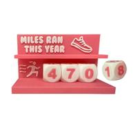 Running Mile Counter - Mileage Recording Supplies Fitness Motivation Display for Beginners Professionals Runners Joggers Fitness Enthusiasts Athletes Trainers Daily Jogging Multi-Purpose Workout