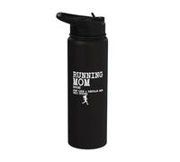 Running Mom Coach Half Marathon Mother's Day Funny Marathon Stainless Steel Insulated Water Bottle