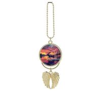 Running Moose And Butterfy Car Hanging Accessories Rear View Mirror Ornaments Interior Decor Pendant Charms