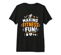 Running Motivation Healthy Lifestyle Making Fitness Fun Premium T-Shirt