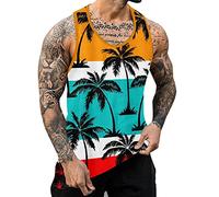 Running Muscle Sleeveless Tank Top for Men Dry-Fit Workout Tops Shirts Training Bodybuilding Vests Mens Tank Tops Knitted Old Man Mens Vest Jacket Smart Shirts for Men UK(Mint Green, XS)