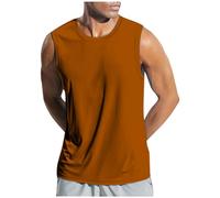 Running Muscle Tank Top for Men Dry-Fit Workout Sleeveless Tops Breathable Y-Back Shirts Training Bodybuilding Vests Ribbed Tank top Men Men s Vests Gym Golf Polo Shirt Mens XL (Coffee, XXXXL)
