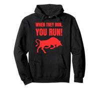 Running Of The Bulls Pullover Hoodie