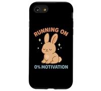 Running On 0% Motivation Funny Lazy Bunny Rabbit Cozy Apathy Case for iPhone SE (2020) / 7 / 8