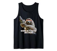 Running on 1% Battery and a Dream Sloth Enthusiasts Tank Top