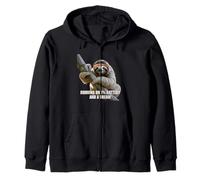 Running on 1% Battery and a Dream Sloth Enthusiasts Zip Hoodie