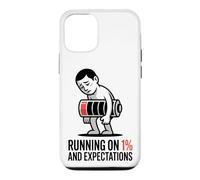 Running On 1 Percent And Expectations T-Shirt Funny Burnout Case for iPhone 12/12 Pro