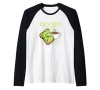 Running On Caffeine and Avocado Toast Brunch Raglan Baseball Tee