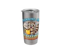 Running on Caffeine and Chaos for Coffee Lovers Stainless Steel Insulated Tumbler