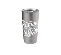 Running On Caffeine Stainless Steel Insulated Tumbler