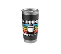 Running On Caffeine Stainless Steel Insulated Tumbler
